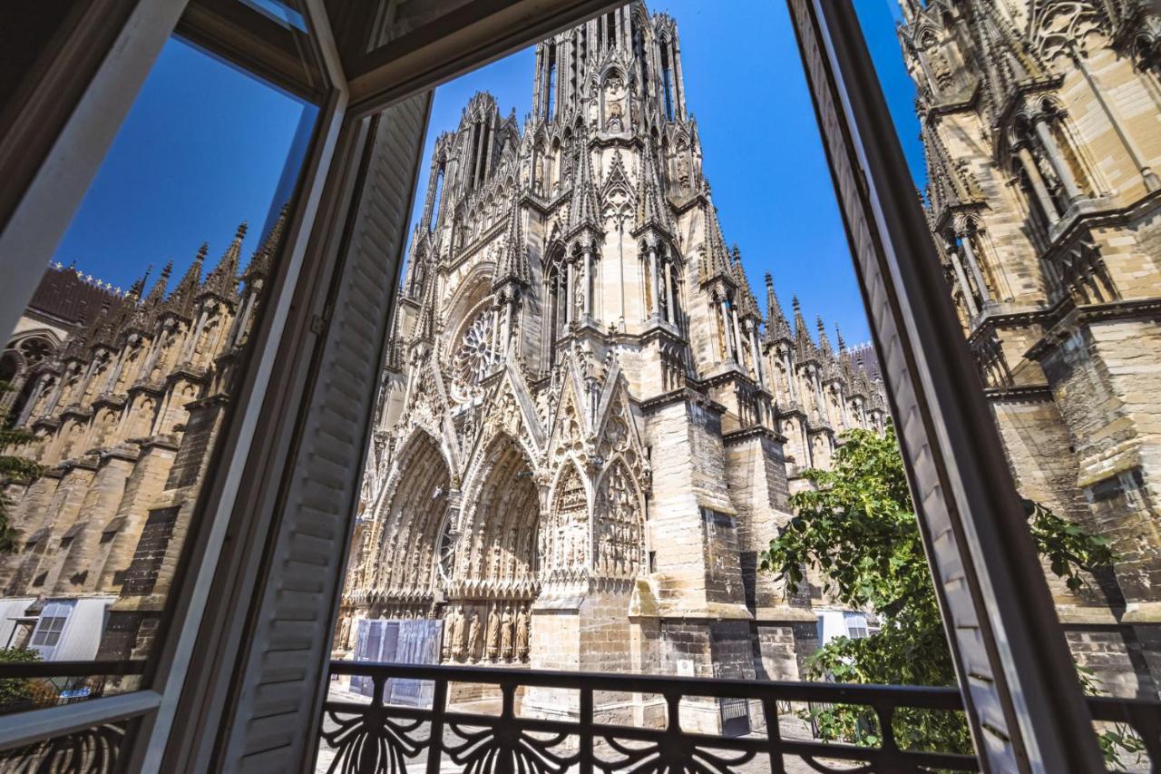 Au Pied De La Cathedrale #Vuemagique Apartment Reims Bagian luar foto